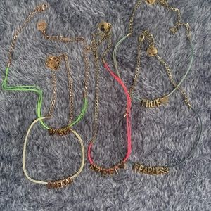 Vintage Y2K original BCBG Generation letter necklaces/bracelet bundle 💗💗💗